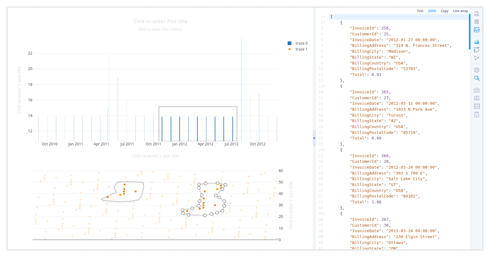 Fig. 1: Viewing details of selected points